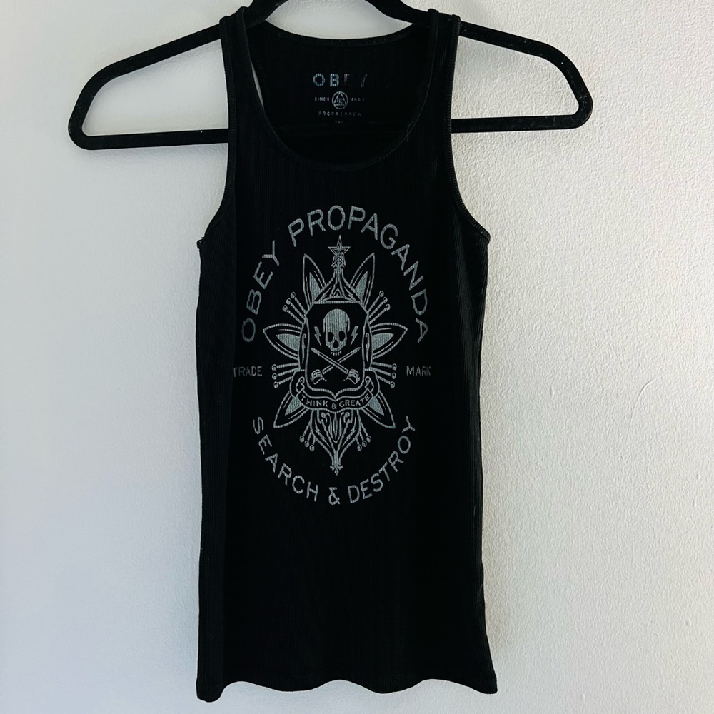 OBEY Tank Top | Black Racerback Tank Top, Womens Tank Shirt